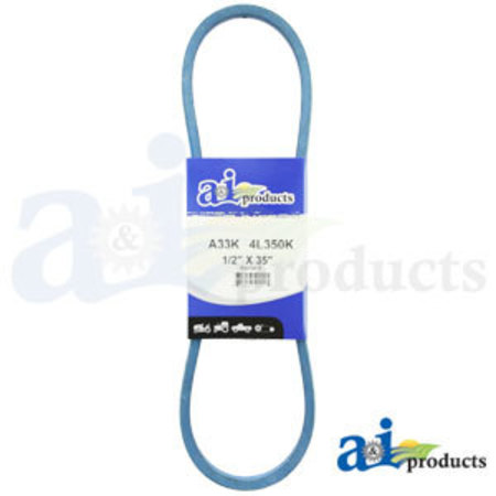 A & I PRODUCTS Aramid Blue V-Belt (1/2" X 35" ) 15" x4" x0.5" A-A33K